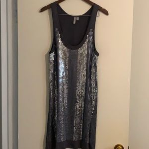 Sequin tank top dress